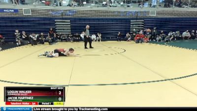 62/67 Cons. Semi - Logun Walker, Clearwater Valley vs Jacob Martinez, TW Wrestling