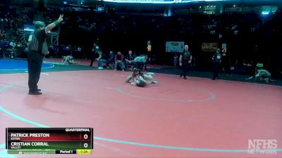 132-3A Quarterfinal - Patrick Preston, Eaton vs Cristian Corral, Valley