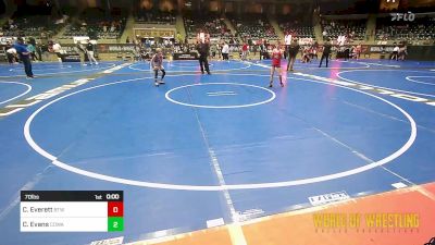 70 lbs Final - Colton Everett, Burnett Trained Wrestling vs Cruz Evans, COWA