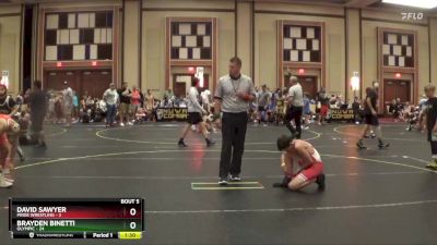 101 lbs Round 2 (6 Team) - Brayden Binetti, Olympic vs David Sawyer, Pride Wrestling