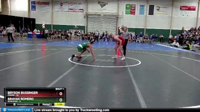 120 lbs Quarterfinals (8 Team) - Bryson Bussinger, Cozad vs Brayan Romero, Schuyler