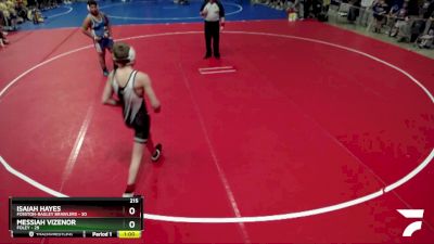 215 lbs Semis (4 Team) - Isaiah Hayes, Fosston-Bagley Brawlers vs Messiah Vizenor, Foley