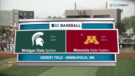 Michigan State at Minnesota | 2018 Big Ten Baseball Game #3
