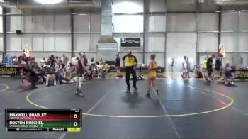 90 lbs Round 5 (6 Team) - Boston Kuschel, Untouchables Purple vs Maxwell Bradley, Indiana Outlaws