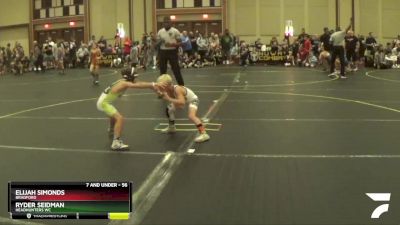 56 lbs Quarterfinal - Ryder Seidman, Headhunters WC vs Elijah Simonds, Bradford