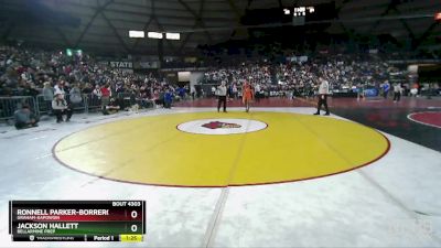 4A 190 lbs Semifinal - Jackson Hallett, Bellarmine Prep vs Ronnell Parker-Borrero, Graham-Kapowsin