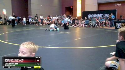 65 lbs Semifinal - Oliver Gliem, Apex Wrestling vs Jackson Hermann, Greater Heights Wrestling