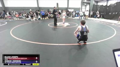 106-110 lbs Round 4 - Elijah Joseph, South West Washington Wrestling Club vs Darion Johnson, All-Phase Wrestling Club