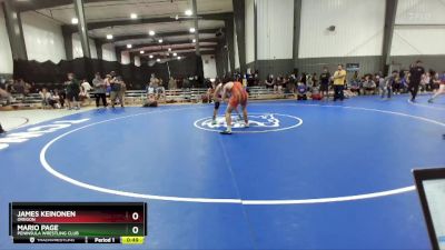 175 lbs 2nd Place Match - James Keinonen, Oregon vs Mario Page, Peninsula Wrestling Club