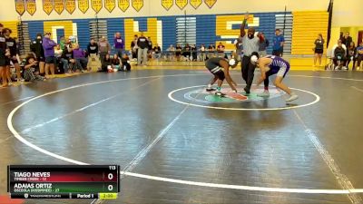 113 lbs Semifinals (8 Team) - Tiago Neves, Timber Creek vs Adaias Ortiz, Osceola (Kissimmee)