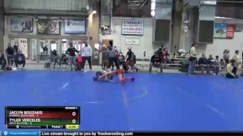 72 lbs Round 1 (4 Team) - Jaclyn Bouzakis, Dynasty Death Row vs Tyler Verceles, AACo Allstars