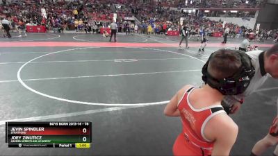 78 lbs Champ. Round 2 - Jevin Spindler, Stratford vs Joey Zinuticz, Askren Wrestling Academy