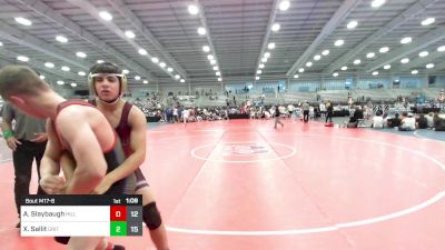 145 lbs Rr Rnd 3 - Austen Slaybaugh, Hillbilly Hammers vs Xayden Sallit, Grit Mat Club Red