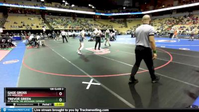 138 Class 2 lbs Champ. Round 1 - Gage Gross, Ste. Genevieve vs Trevor Green, St. Michael The Archangel Catholic