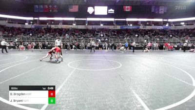 85 lbs Consi Of 8 #2 - Baker Brogden, North Desoto Wrestling Academy vs Jagger Bryant, Tuttle Wrestling Club