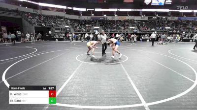 143 lbs Semifinal - Kolton West, Live Oak Wrestling Club vs Mark Gant, Hinton Blackhawks