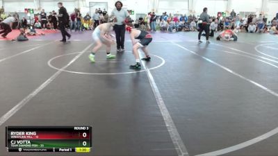 110 lbs Round 3 (10 Team) - Ryder King, Wrestling Mill vs CJ Votta, Team Diamond Fish