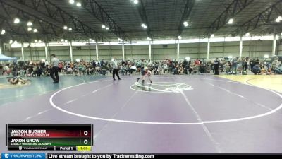 75 lbs Quarterfinal - Jayson Bugher, Homedale Wrestling Club vs Jaxon Grow, Legacy Wrestling Academy