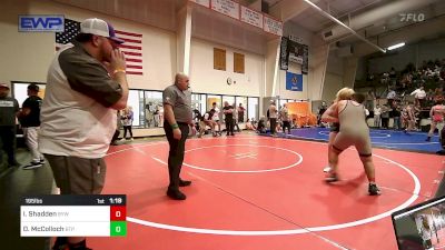 195 lbs Rr Rnd 3 - Izaiah Shadden, Bristow Youth Wrestling vs Devin McColloch, Tulsa Blue T Panthers