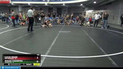 110 lbs Round 3 (8 Team) - Lucas Drake, Mat Assassins vs Roman Zagorites, Ranger WC