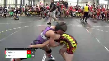 65 lbs Round 1 (6 Team) - Kasen Karl, The Funky Singlets Yellow vs Jacob Gwin, Untouchables Black