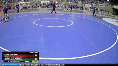 92 lbs Cons. Round 3 - Lane Graham, SCMC vs Adriel Velasquez, Rock Of Redmond Wrestling