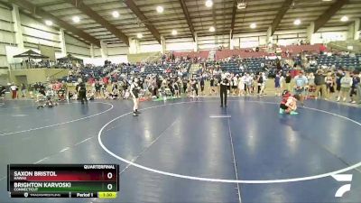 101 lbs Quarterfinal - Saxon Bristol, Hawaii vs Brighton Karvoski, Connecticut