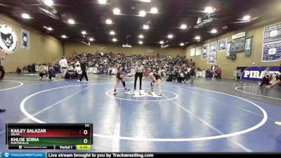 111 lbs Cons. Round 2 - Kailey Salazar, Selma vs Khloe Soria, Porterville