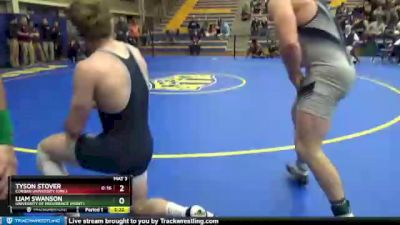 197 lbs Cons. Round 2 - Liam Swanson, University Of Providence (Mont.) vs Tyson Stover, Corban University (Ore.)