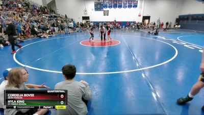 81-97 lbs Quarterfinal - Cordelia Bovee, Dean Morgan vs Hyla King, CY Middle School