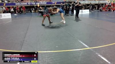 191 lbs Quarters & 1st Wb (16 Team) - Alexis Tupuola, University Of Providence vs Shenita Lawson, Southern Oregon University