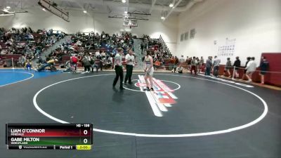 138 lbs Cons. Round 2 - Liam O`Connor, Pinedale vs Gabe Milton, Wheatland