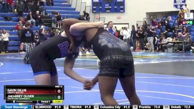 215 lbs Quarterfinal - Jakarrey Oliver, Whiteland Community vs Gavin Gillig, LIBERTY-BENTON