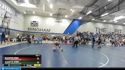 105 lbs Cons. Round 2 - Alexzys Zorn, Fremont Wrestling Club vs Eleanor Bird, Wasatch Wrestling Club