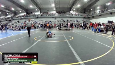 55 lbs Semifinal - Huntlee Myrtle, Harrisonville Youth Wrestling Club-AAA vs Nolan Rayoum, Ste. Genevieve Youth Wrestling Club-AAA