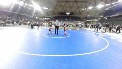 62 lbs Champ. Round 2 - Izabella DeLeon, Othello Wrestling Club vs Cree Garza, Spokane Wrestling