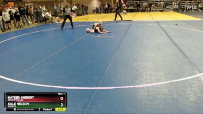 80 lbs Cons. Round 3 - Hayden Hiebert, LPGE/B Wolves vs Kole Nelson, Waseca