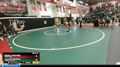 132 lbs Champ. Round 1 - Israel Martinez, Sierra Vista vs Malikhi Espiritu, Temecula Valley