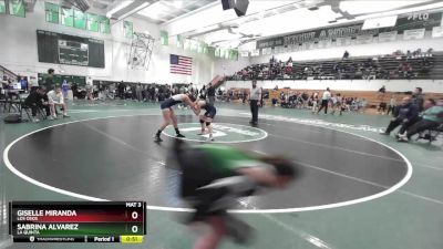 105 lbs Cons. Round 3 - Sabrina Alvarez, La Quinta vs Giselle Miranda, Los Osos