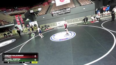 136 lbs Quarterfinal - Jordan Maldonado, California vs Michael Morton, Blazers Wrestling Club