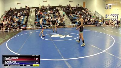 120 lbs Round 3 - Isaac Mendez, Hardeeville vs Evan Gates, Legacy Elite Wrestling