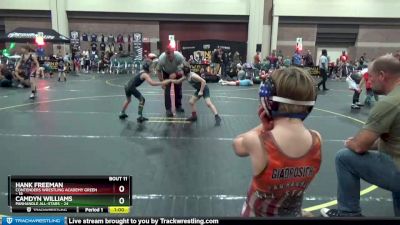 64 lbs Finals (8 Team) - Hank Freeman, Contenders Wrestling Academy Green vs Camdyn Williams, Panhandle All-Stars