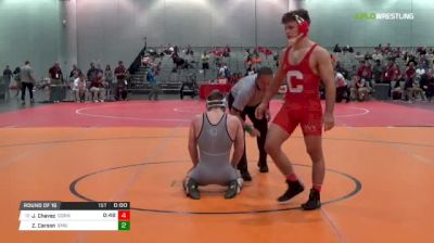 165 lbs Round of 16 - Jonathon Chavez, Cornell University vs Zac Carson, Eastern Michigan University