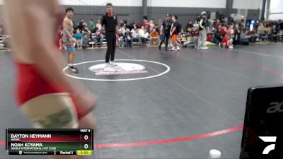 145 lbs Semifinal - Dayton Heymann, NWWC vs Noah Koyama, Askeo International Mat Club