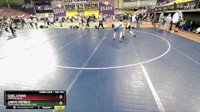 120-124 lbs Round 3 - Jabyn Kemble, Team Idaho Wrestling Club vs Cael Lyons, Sterling Elite