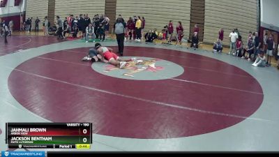 190 lbs Cons. Round 4 - Jahmali Brown, Arbor View vs Jackson Bentham, Faith Lutheran