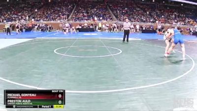 D2-144 lbs Cons. Round 1 - Michael Gonyeau, Plainwell HS vs Preston Auld, Grosse Pointe North HS