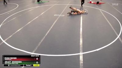 120 lbs Champ. Round 1 - Evan Remer, Minnesota vs Grady Jennissen, Rum River Wrestling