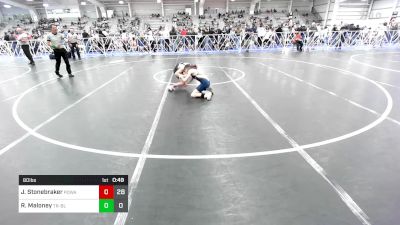 80 lbs Rr Rnd 3 - Jack Stonebraker, POWA vs Richard Maloney, Triumph Maize