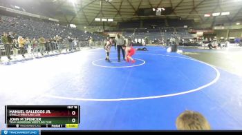 136 lbs 5th Place Match - Manuel Gallegos Jr., Othello Wrestling Club vs John M Spencer, Team Aggression Wrestling Club